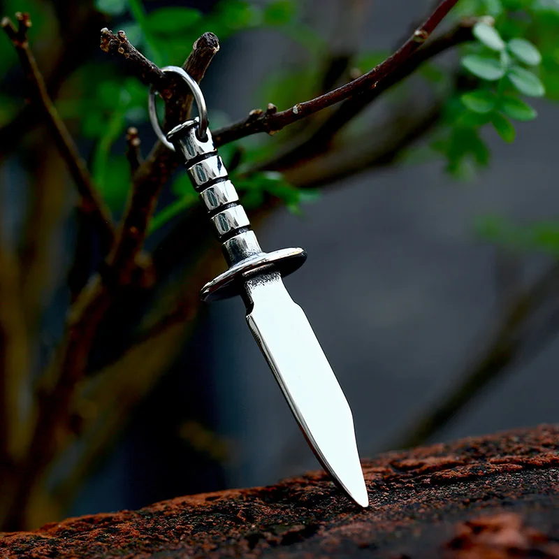 BEIER 2022 New Unique Design Stainless Steel Dagger Shape Pendant For Men Cool Biker Punk Jewelry Wholesale Gift