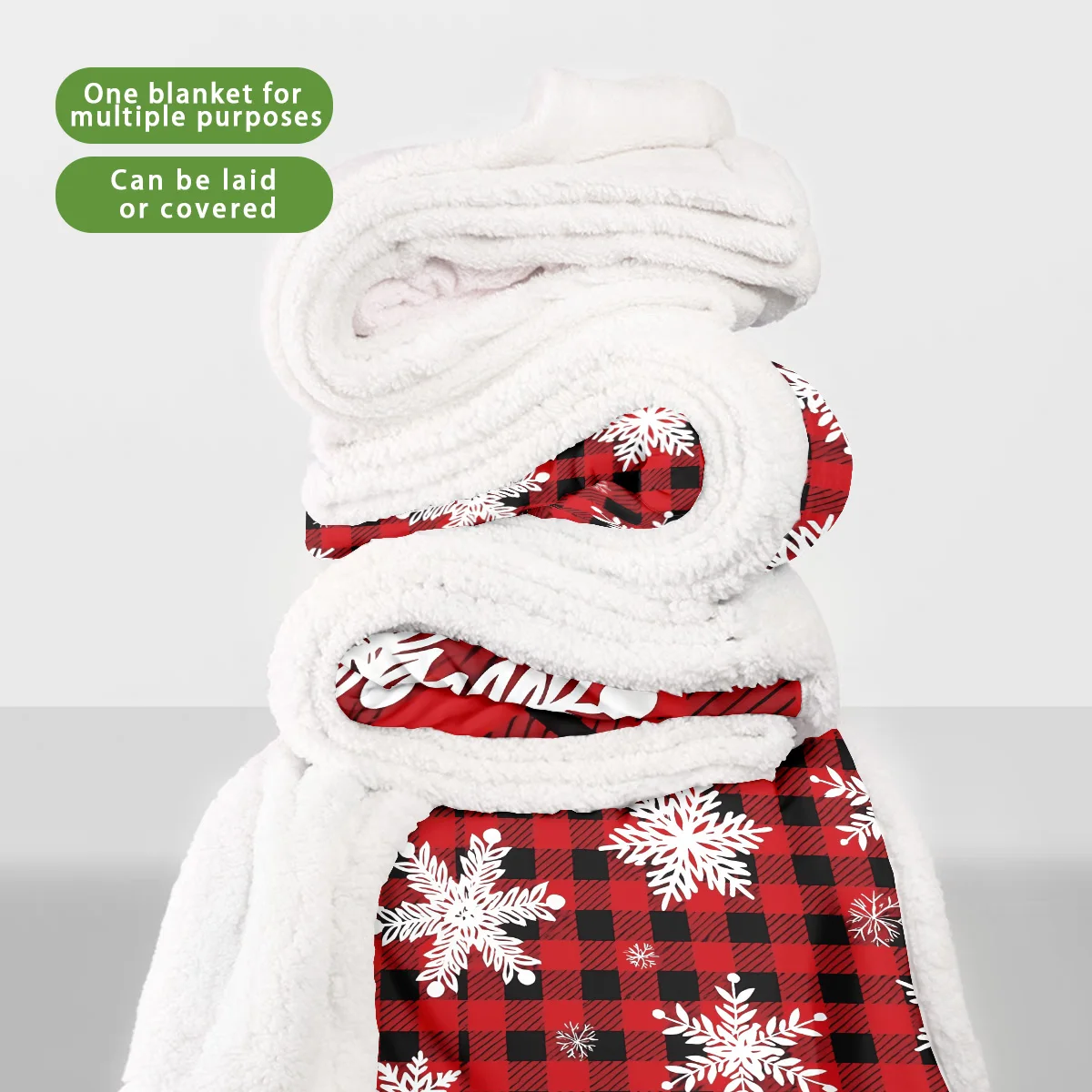 1 قطعة الأحمر متقلب ندفة الثلج طباعة تقليد بطانية صوف الضأن لينة غرفة المعيشة أريكة قيلولة السجاد أحجام متعددة آلة قابل للغسل #3