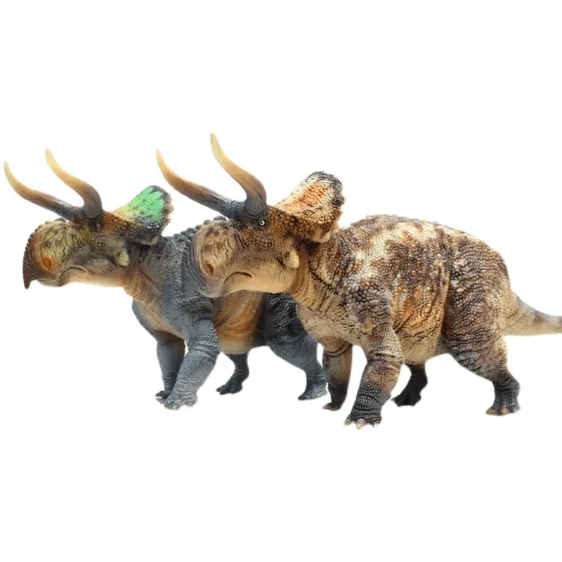Prähistorisches Dinosauriermodell, Triceratops Horridus, Actionfigur, Sammlerornamente, die Weihnachtsgeschenke für Freunde überraschen