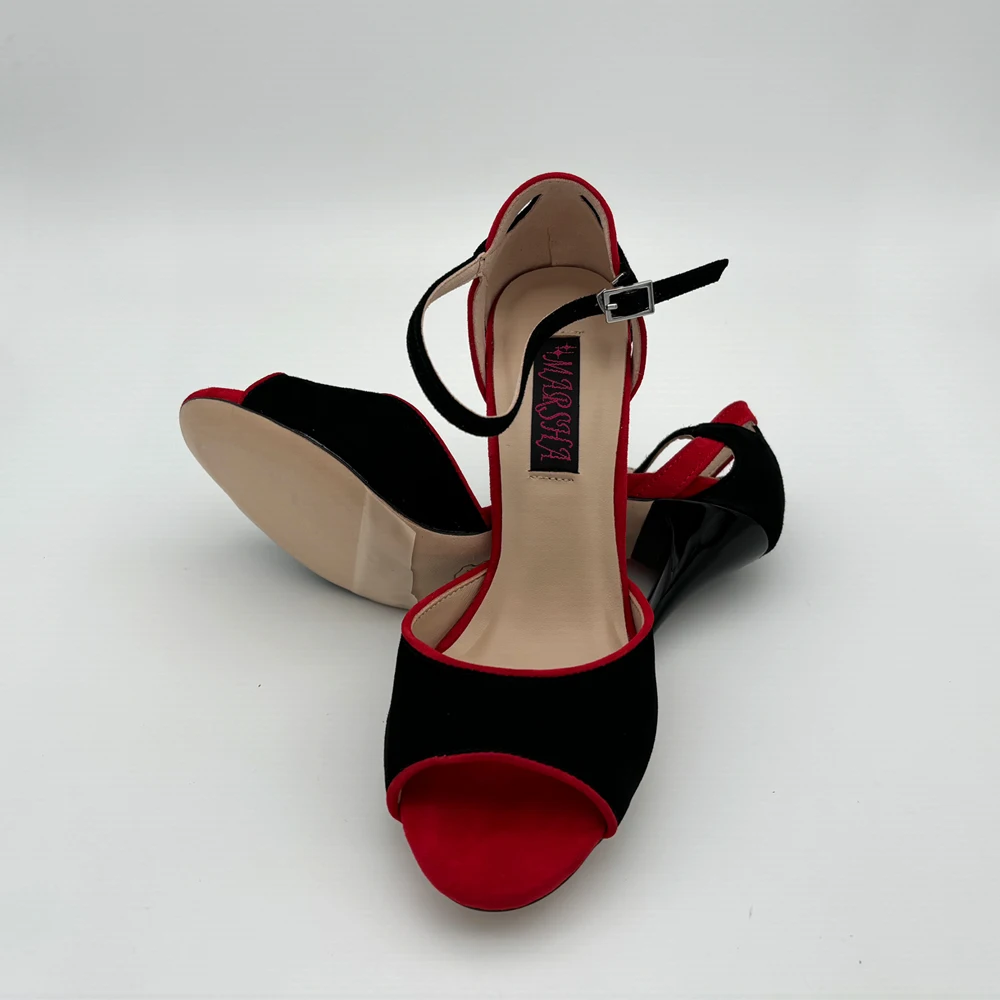 Sexy NEW Argentina Tango Dance Shoes  Wedding Shoes Party Shoes for women Flamenco shoes  leather outsole T620566BRS high  heel view 4