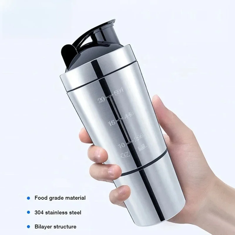 

Youpin протеиновый шейкер из нержавеющей стали, чашка для фитнеса, спортивная кружка, шейкеры для питания, чашки, бутылки для воды, чашка для воды, портативные шейкеры