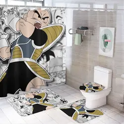 Anime character printed shower curtain Modern non-slip carpet shower curtain Waterproof polyester home decor 180