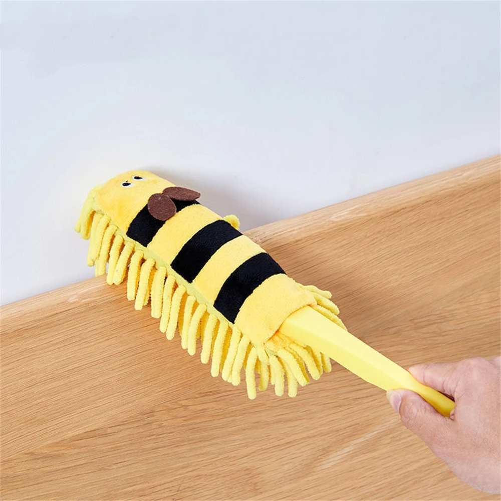 Microfiber Duster Brush Mini Cartoon Animal Dust Removal Cleaner Anti Dusting Brush Home Hand Air-condition Feather Car Cleaning