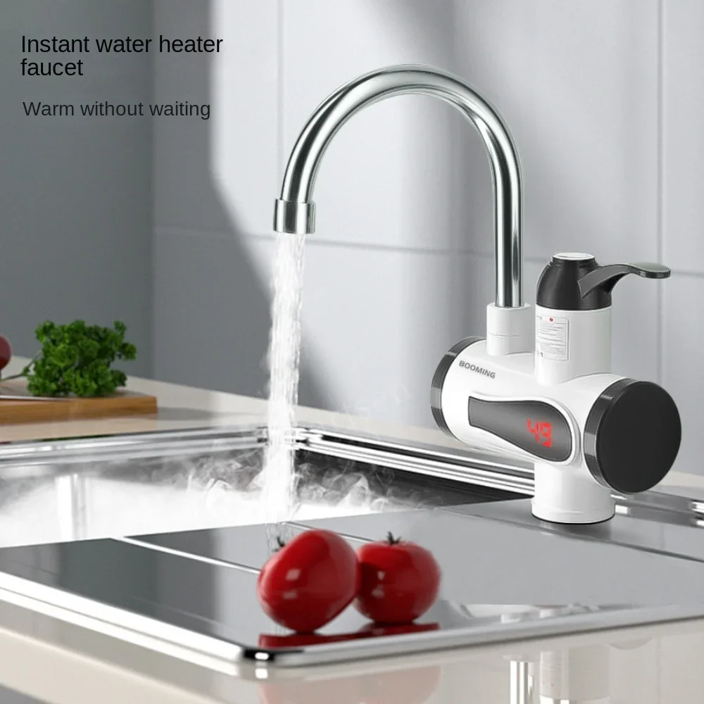 Faucet Water Heater Temperature Display Instant Hot Water Heaters Kitchen Tankless Water Heating