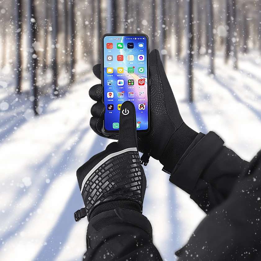 Youpin-guantes de invierno cálidos para pantalla táctil, manoplas impermeables de dedo completo para ciclismo, deporte, esquí, motocicleta