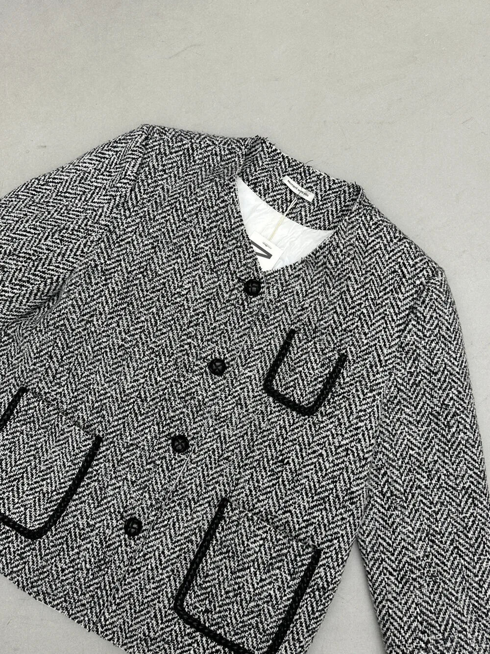 BJTZ موضة أنيقة فضفاضة تناسب مبطن سترة للمرأة 2025 الخريف الشتاء الاتجاه الجديد مزاجه الدافئة مكتب سيدة معطف الإناث #5