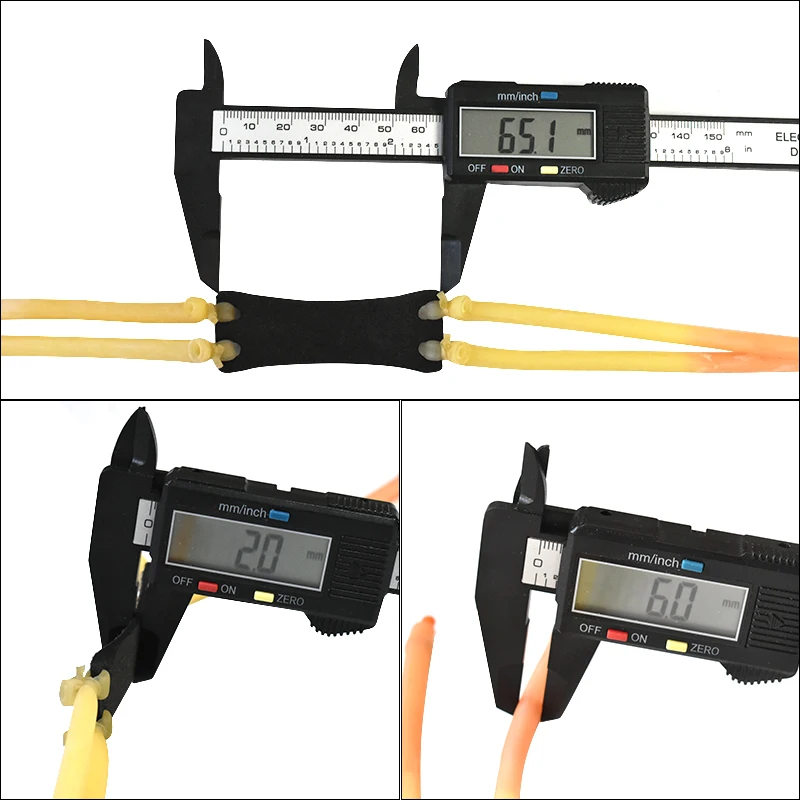 3/6/9 Stuks, 6Mm Binnen, Twee Dikke Latex Elastiekjes, natuurlijke Latex Voor Jacht Katapult, Outdoor Schieten Accessoires