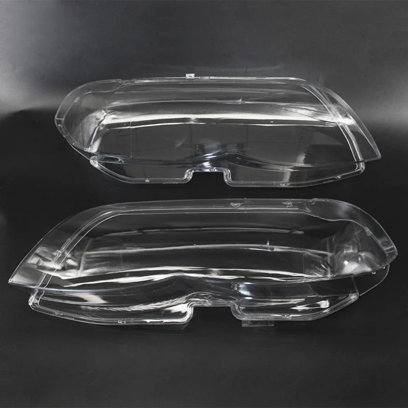 

Headlight Lens Plastic Cover Replacement For BMW X5 E53 Right+Left 2004-2006