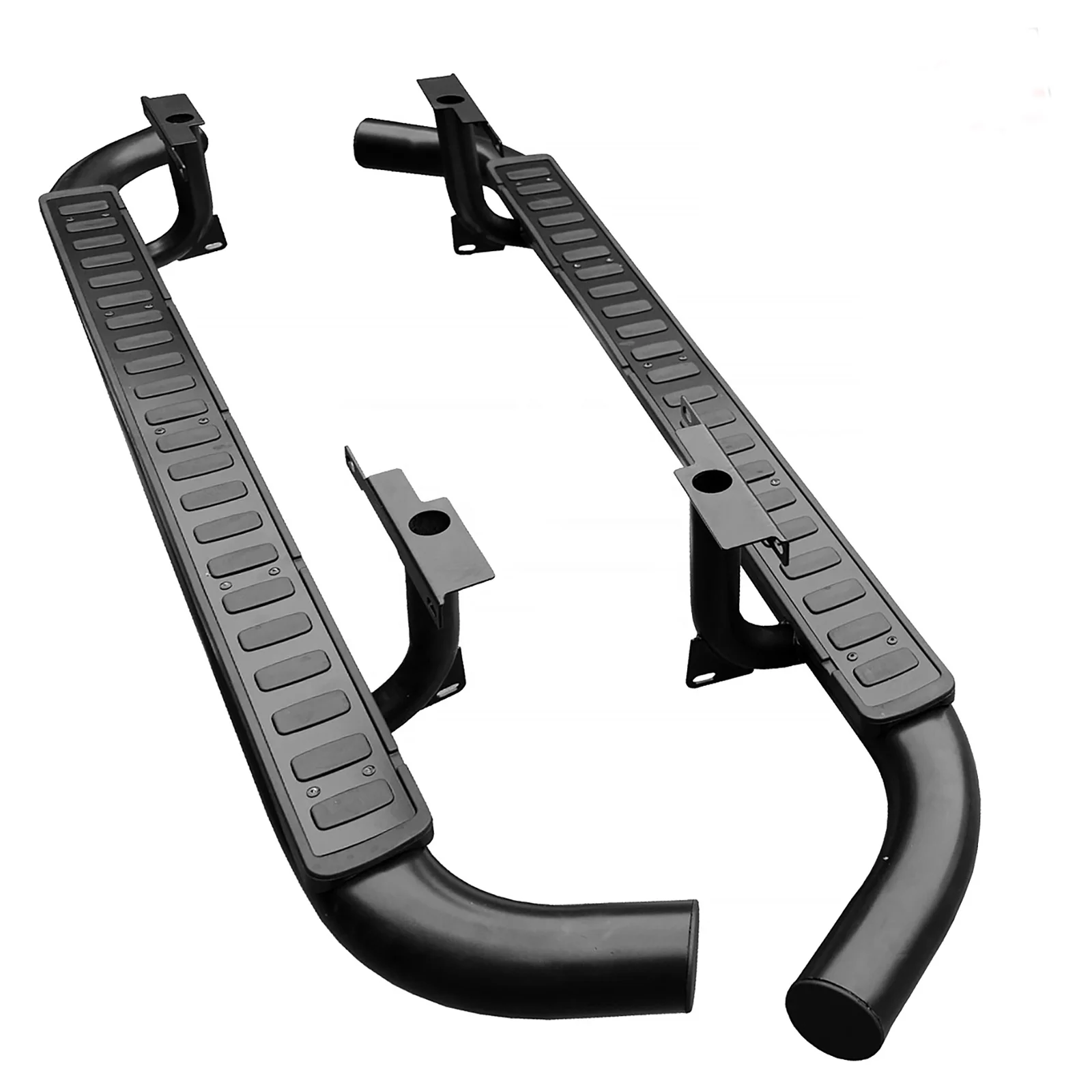 

OEM STYLE BLACK SIDE STEPS RUNNING BOARDS FOR LAND ROVER DEFENDER 110