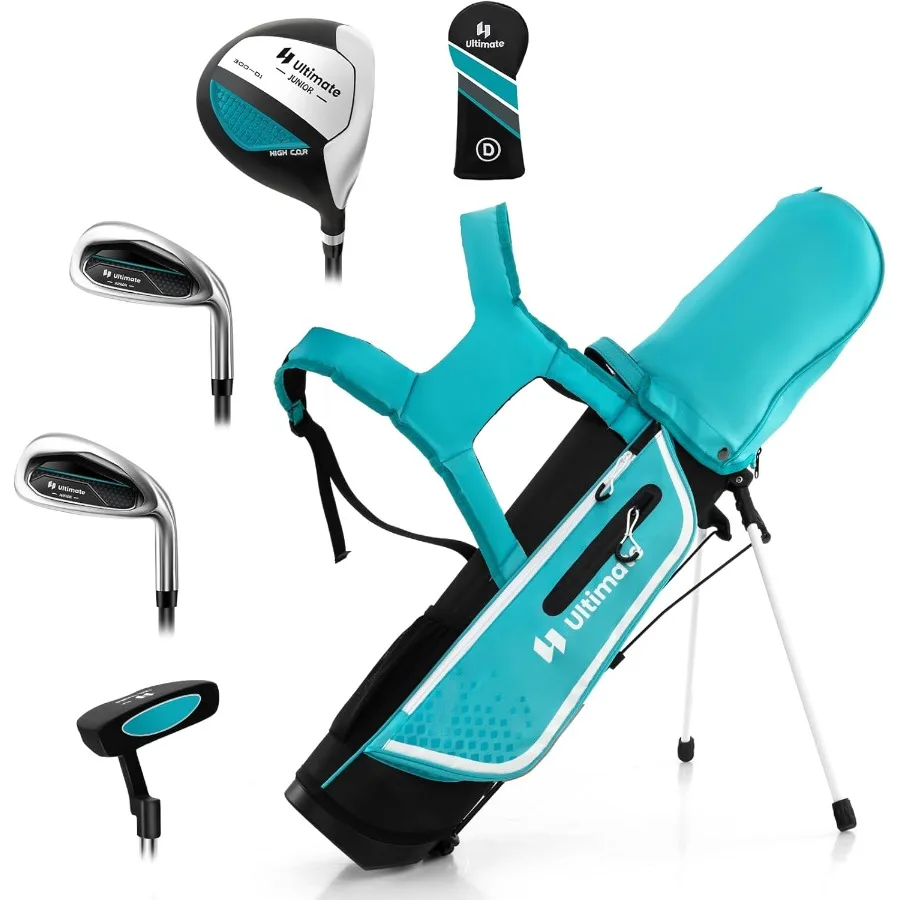 

Комплект клюшек для гольфа для правой руки, полный набор для 4/6 клюшек, сумка-стойка, молодежные клюшки для мальчиков и девочек, детский комплект для гольфа для активного отдыха