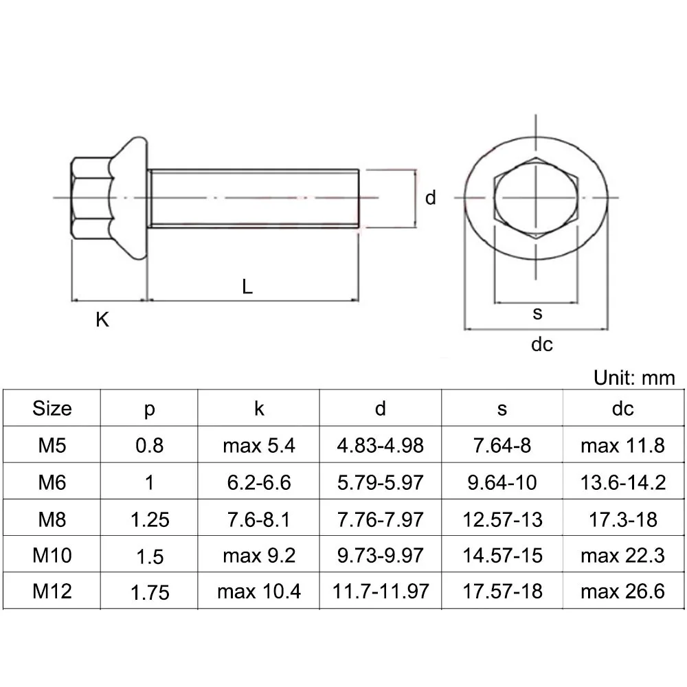 M5 M6 M8 M10 M12 Śruby sześciokątne ze stali nierdzewnej 304 A2-70 z kołnierzem GB5789 Śruba antypoślizgowa z kołnierzem i ząbkami L=10-50mm