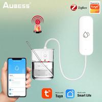 Tuya WiFi ZigBee Water Sensor Leak Detector With Buzzer Overflow Level Detector Flood Leakage Security Protection Smart Home