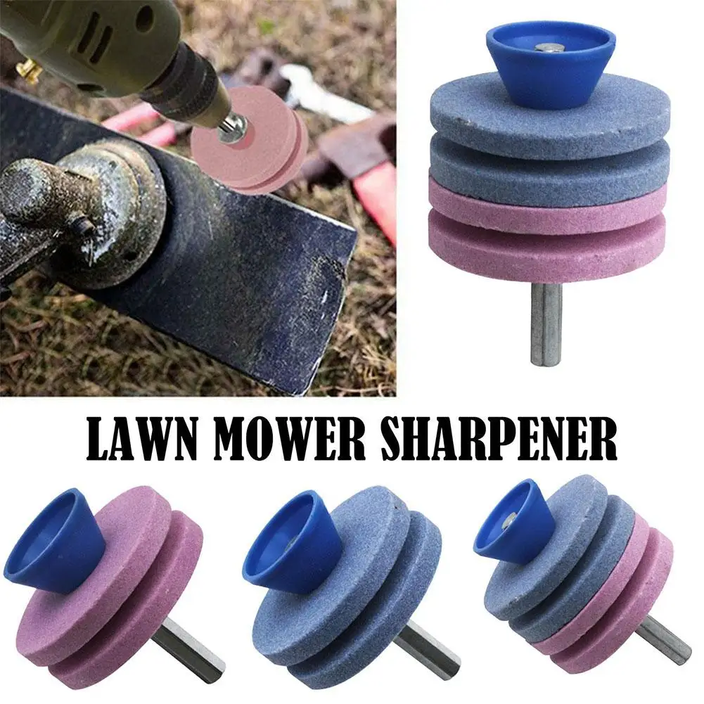 Power Rotary Sharpener For Drills - Quickly Restore Edge To Mower Blades & Gardening Tools With Ease, Heavy-Duty Abrasive