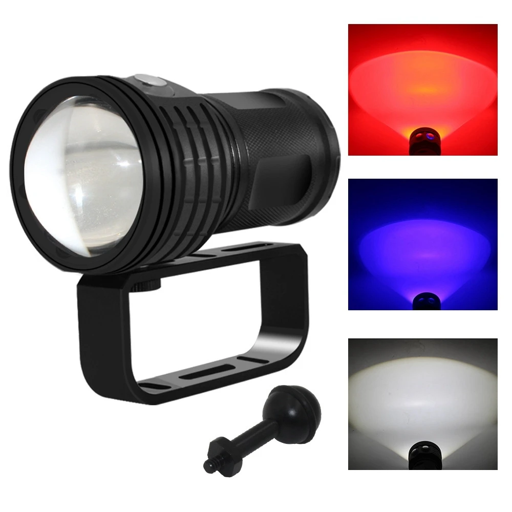 Torcia fotografica professionale per immersioni subacquee supporto per maniglia per Scuba Flash Light supporto per maniglia di tipo U