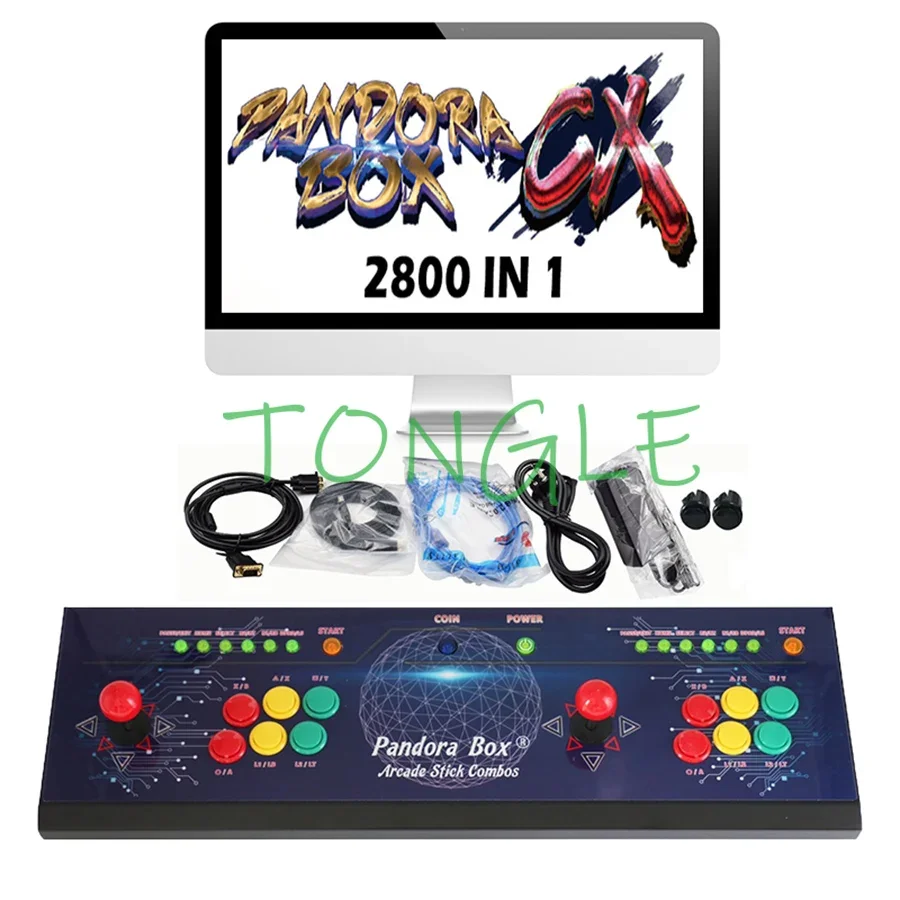 

2021 New Pandora Box CX 2800 in 1 Console Arcade Machine Can Add Extra Game Have 3P 4P Game 3D Can Save Game High Score Record