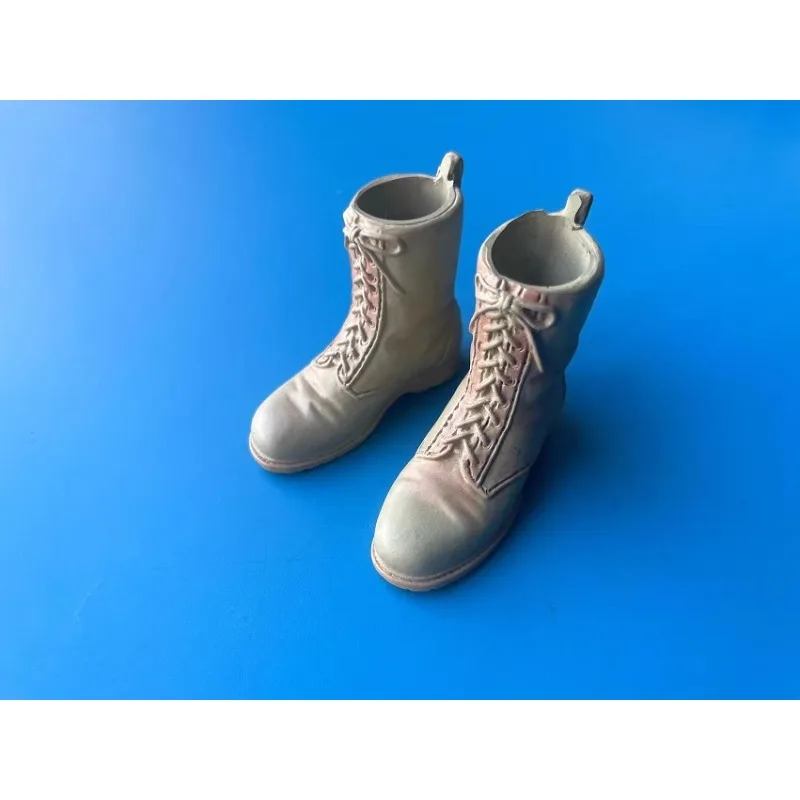 1/6 Scale Soldier Trendy Modern WWII Military Combat Boots Hollow Plastic Shoes Model Toy for 12inch Action Figures Two Colors