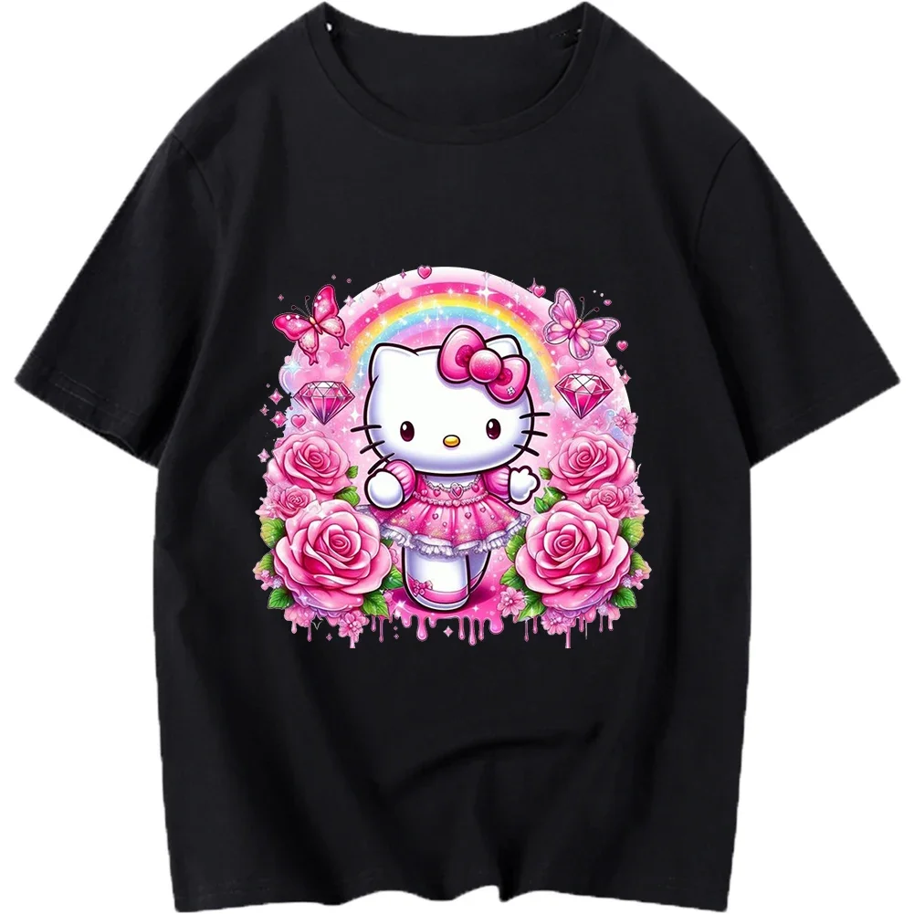 New Hello Kitty Heat Adhesive Iron On Thermoadhesive Patches Thermal Transfer Fusible Sticker For  Clothes DIY