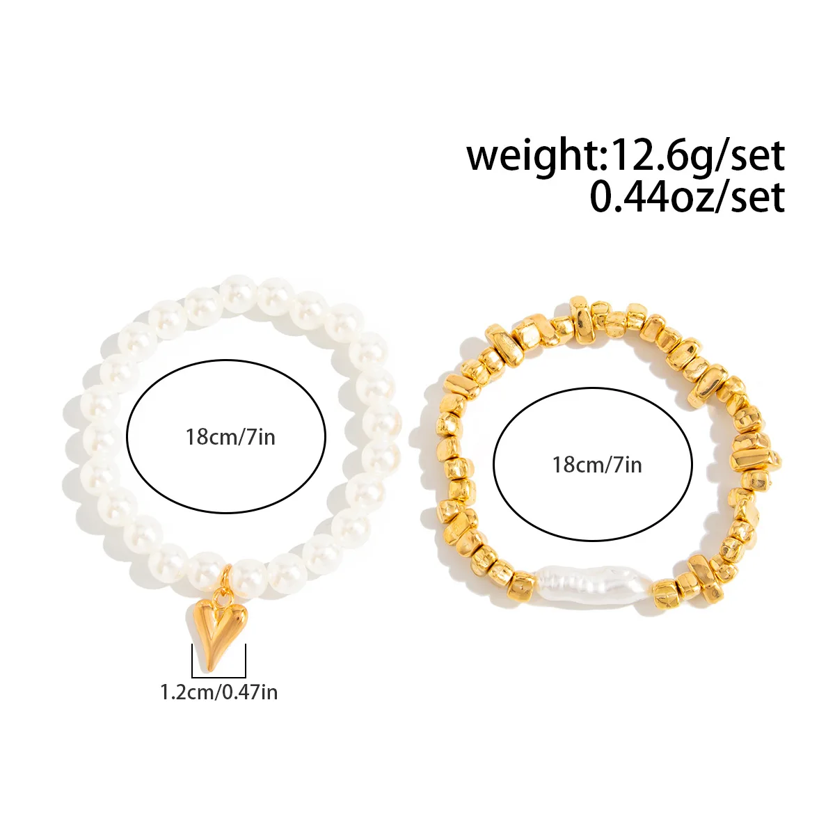 Ethnic Style Irregular Imitation Pearl String Bracelet 2026 Multi-Layer Sweet Hand Woven Elastic Thread Girl Fashion Jewelry