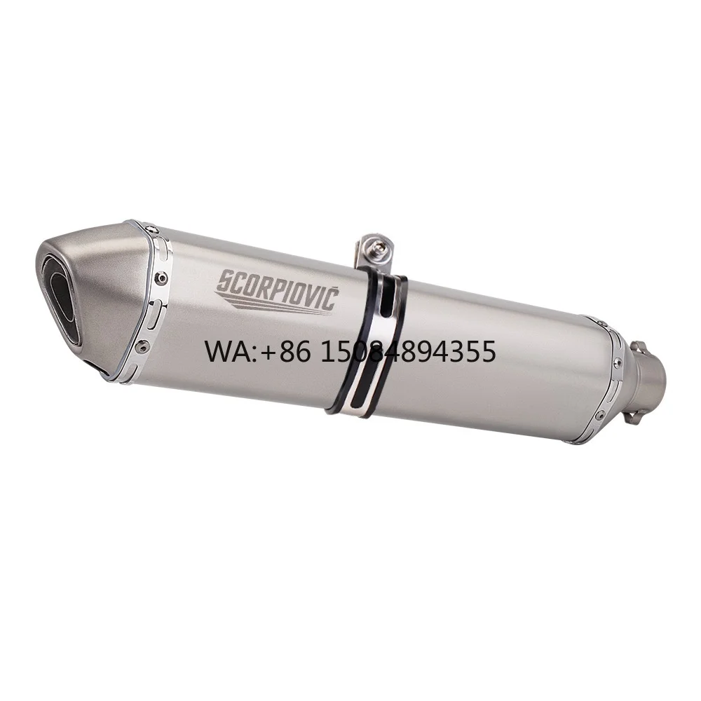 

Small Hexagonal 51mm Caliber Stainless Steel Exhaust Pipe for Motorcycles Universal Non-Destructive Installation Tail New