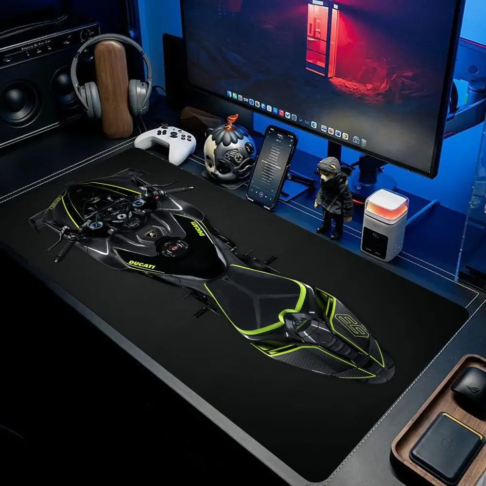 Cool Motorcycle Gaming Mouse Pad Desk Mat HD Gamer Accessories Large Mousepad PC Computer Carpet with E-Sports Gaming HYBXXC