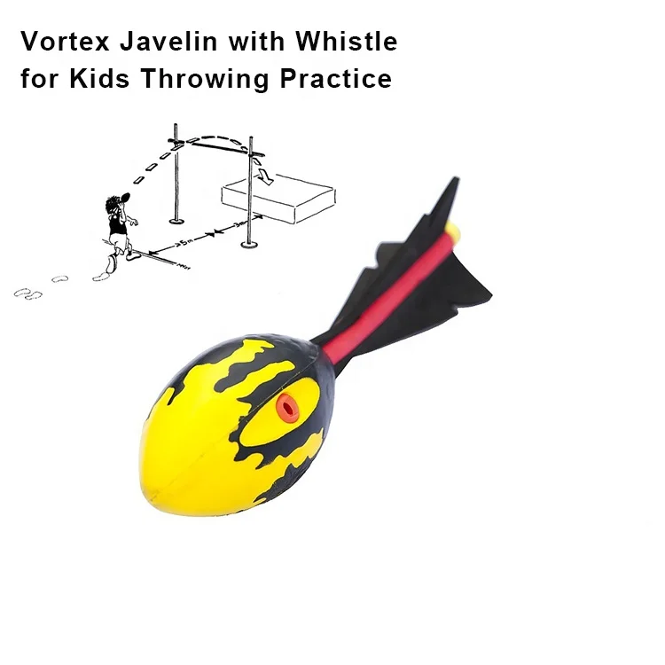 هدف تدريب رغوي للطيران الدوامي لممارسة كرة الصواريخ للأطفال والميدان Javelin Vortex