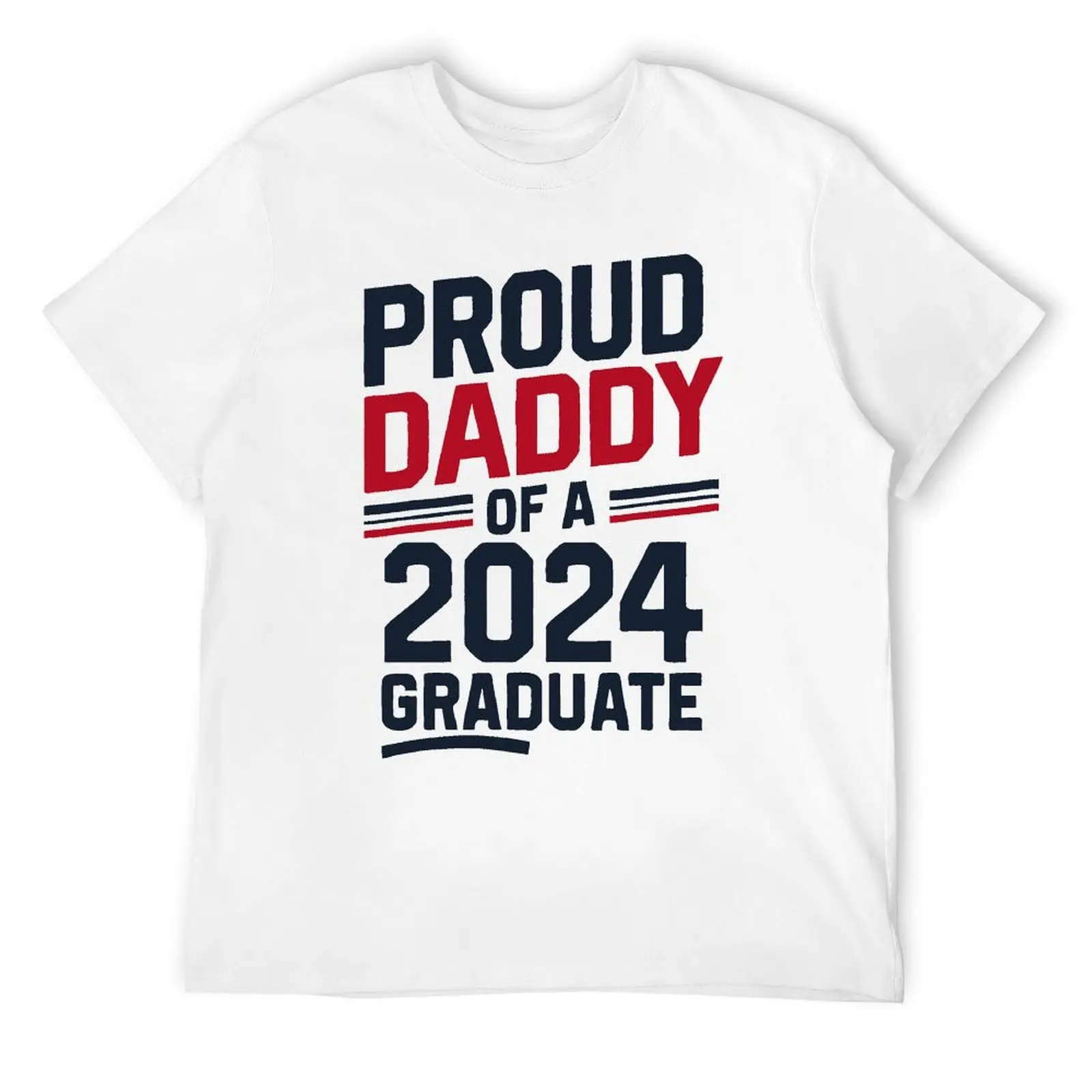 Teachers' Day Proud Daddy of A 2024 Graduate Senior Class T-shirt Fresh Movement Tees Casual Graphic Leisure Humor Graphic Eur S