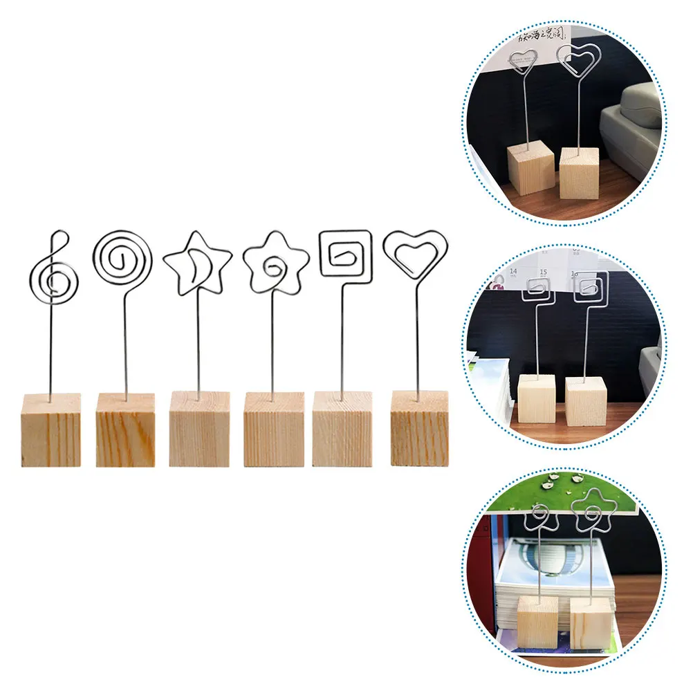 

Photo Clip Picture Stands for Display Memo Holder Desktop Notes Holders Tables Tag