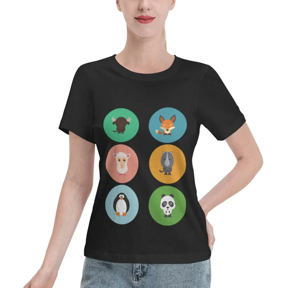 Limited Offer Animal Spots Women's T-shirt Punk Casual Wear Tshirt