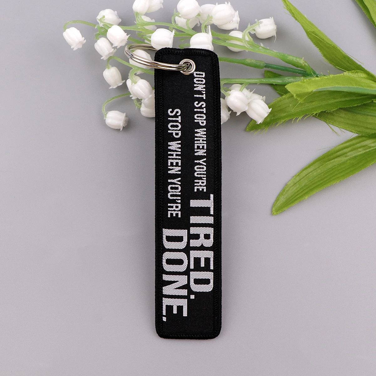 Black Embroidery Key Fob Rock  - Car Accessories Quotation review and price