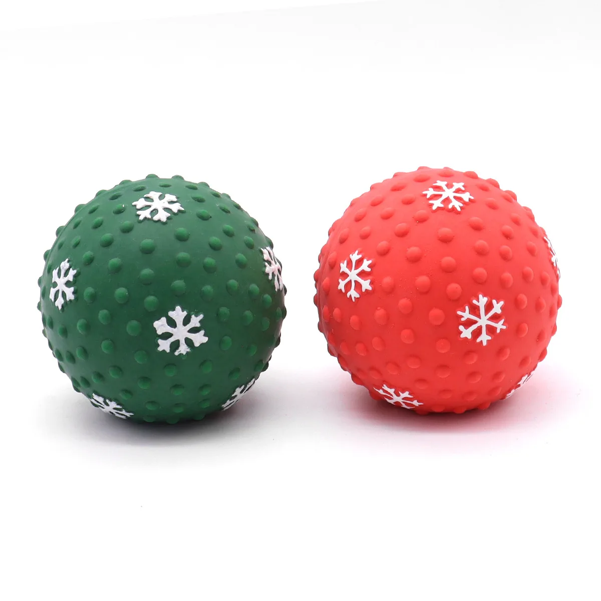 Sakkrrua Silicone Toys for Dogs, Sound Ball Toy, Stress Relief Pet Toys