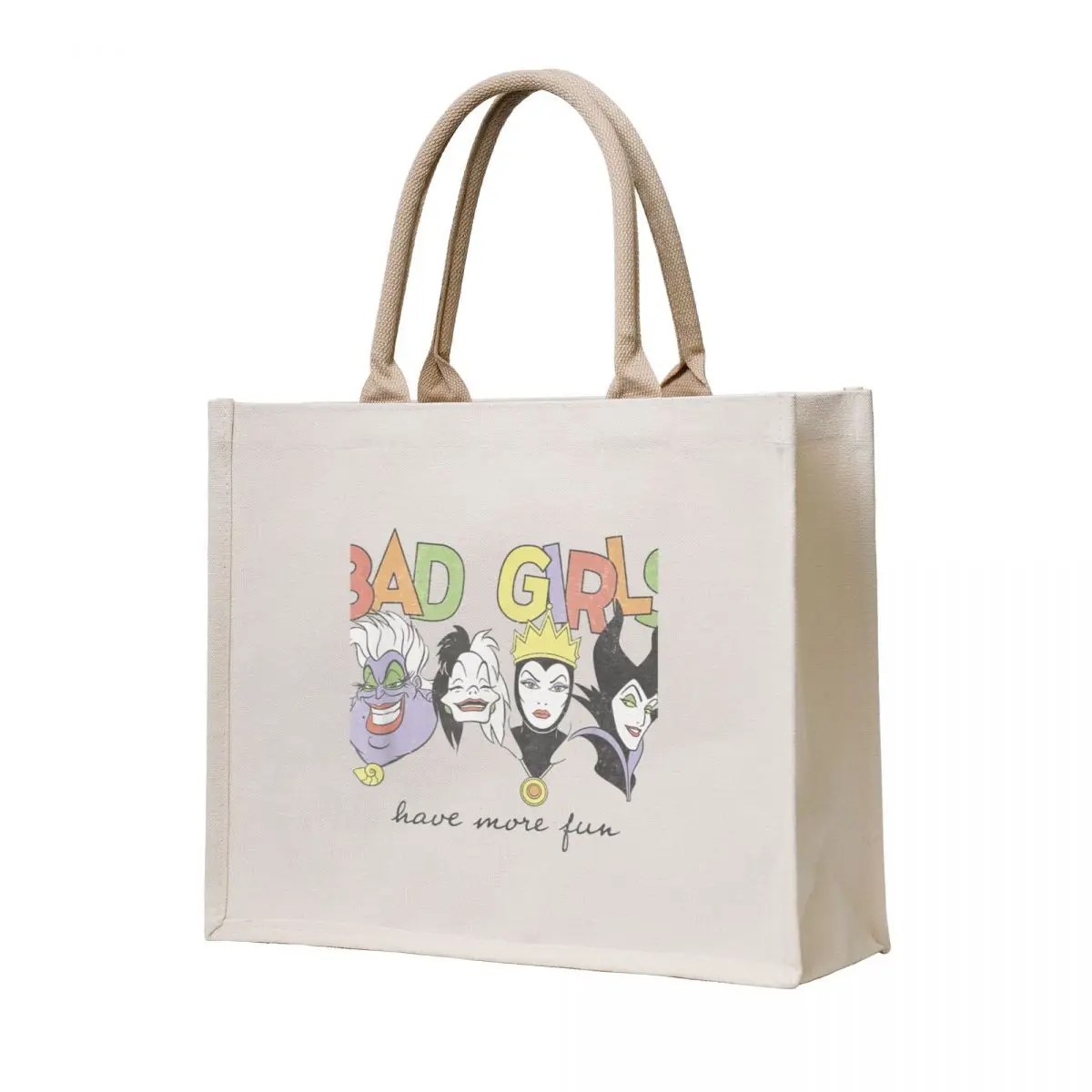 

Princess Villa.ins Bad Girls Have More Fun T-Shirt Tote Bag Women's tote bag tote bag women Cloth bags women