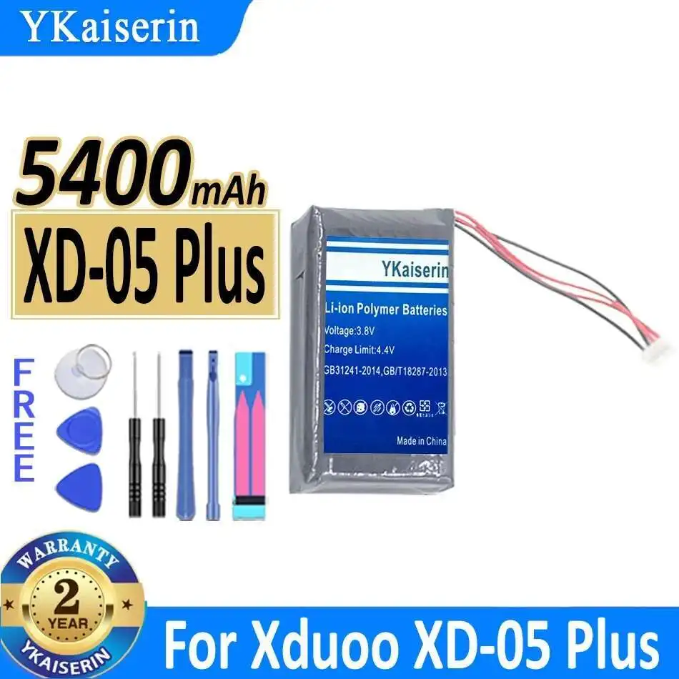 

Хорошая низкотемпературная батарея 5400 мАч для Xduoo XD-05 Plus, аккумулятор для аудиодекодера большой емкости