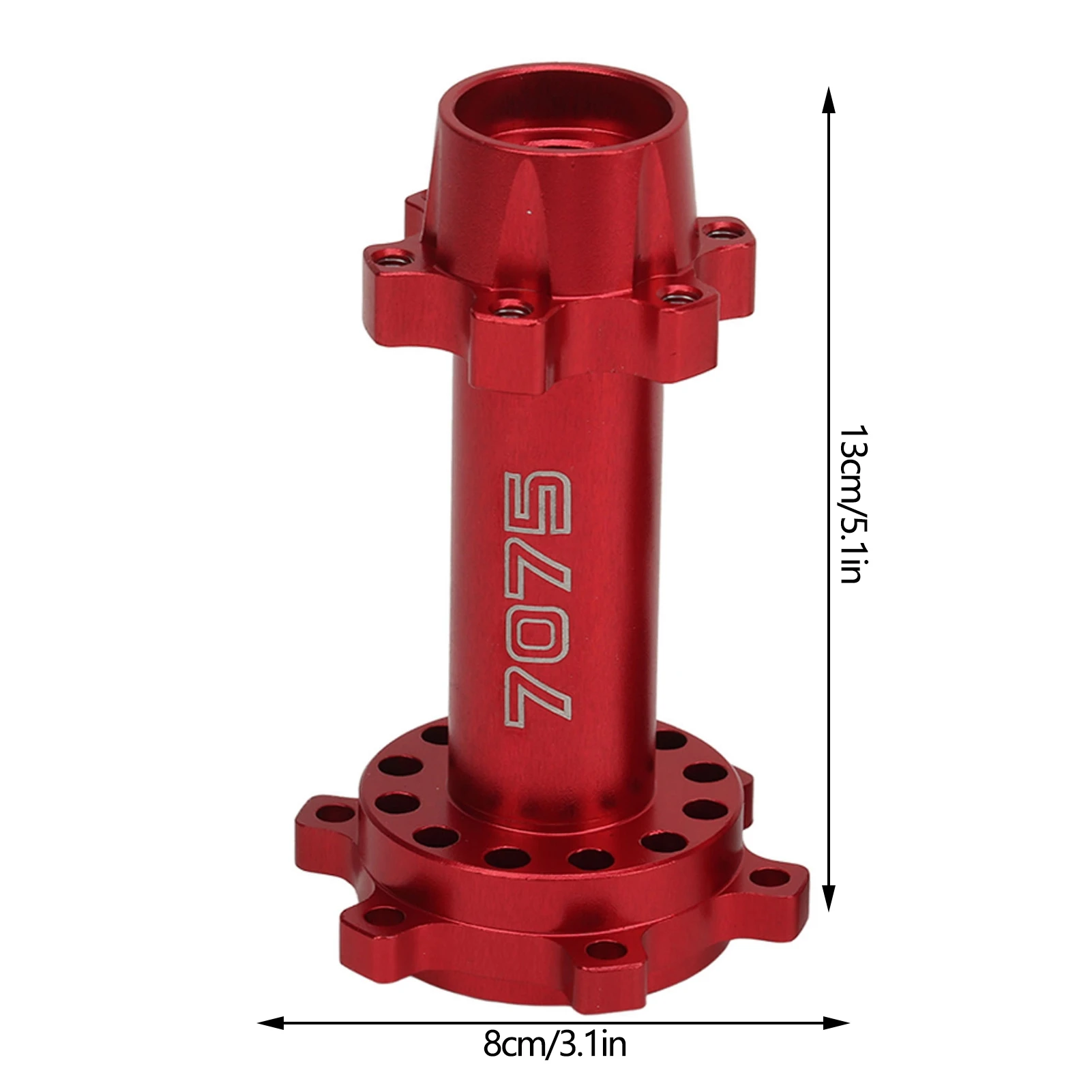 Mozzi esagonali anteriori posteriori per moto Mozzi esagonali per ruote aggiornati per moto resistenti al calore aspetto squisito in alluminio per la sostituzione