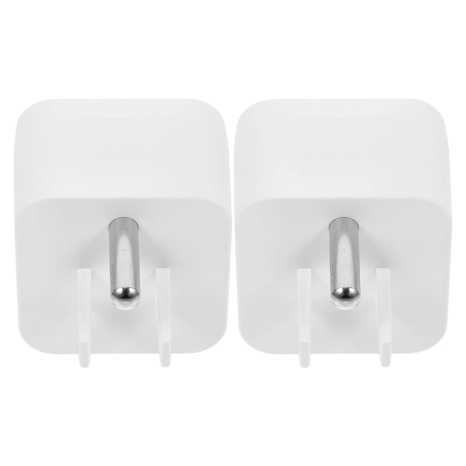 

2pcs Grounding Socket Adapter Earth Wire Plug Converter For Safe Electrical Connection Universal Wall Outlet Ground To No Ground