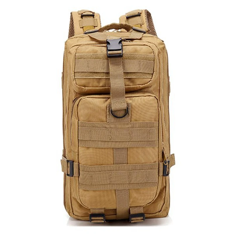 Outdoor Backpack Waterproof Backpack Sports Camping Hiking Fishing Khaki