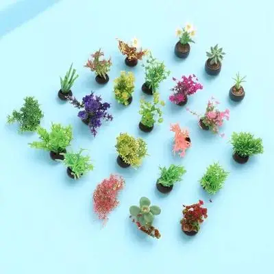 

20 Pcs Plastic Aquatic Flowers Artificial Water Plants for Fish Tank Aquarium Grass Decor Foreground Fake Plant Supplies