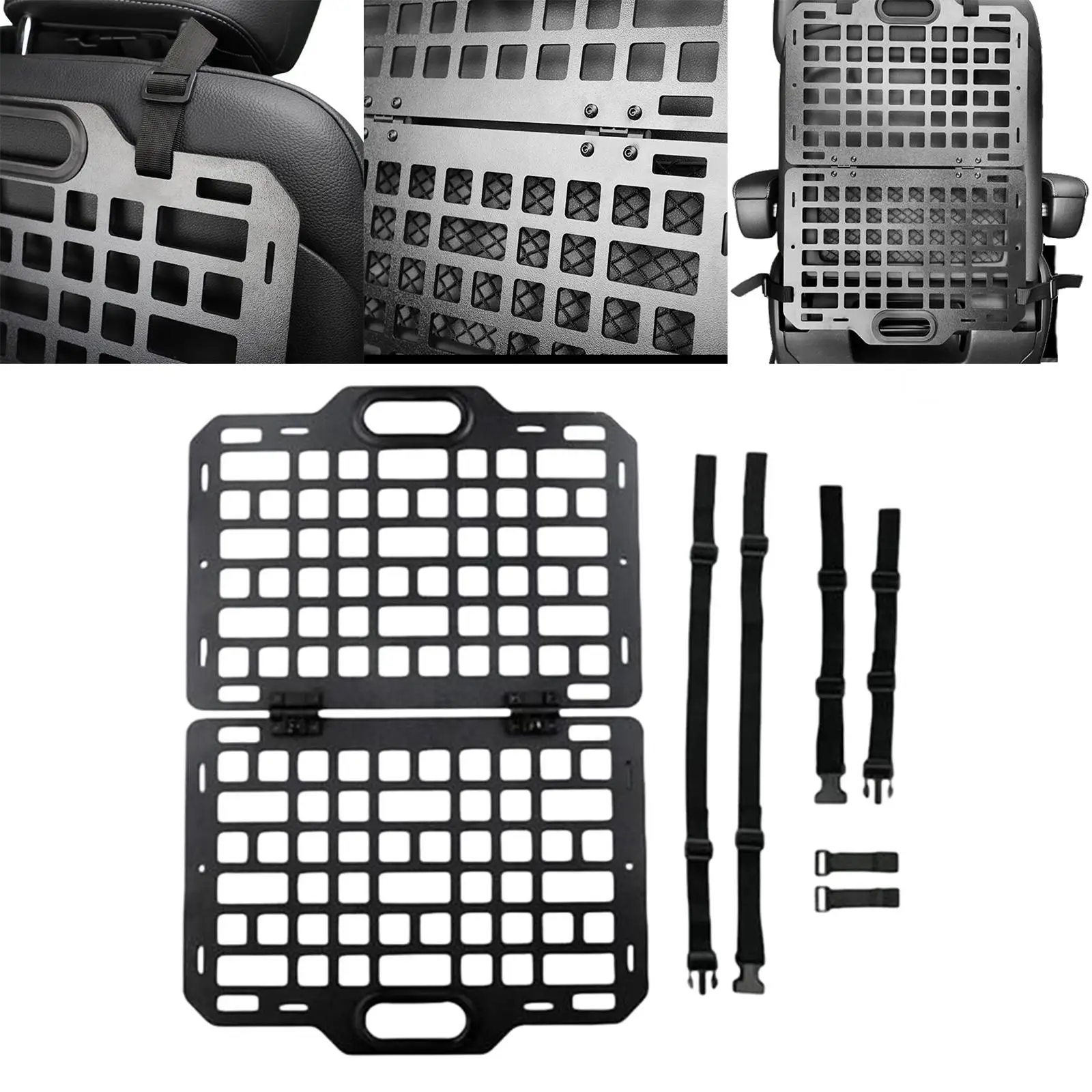 Vehicles Rear Seat Organizer Molle Panel Car Interior Accessories Durable Auto Seat Panel for Truck Automotives Fittings