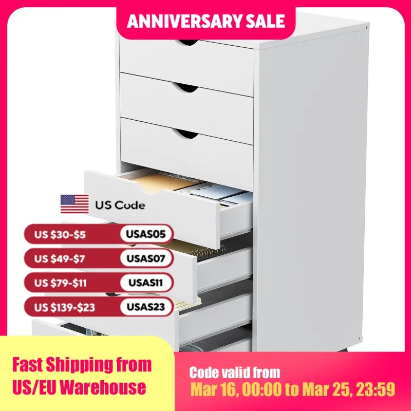 Jhk 7 Drawer Chest …