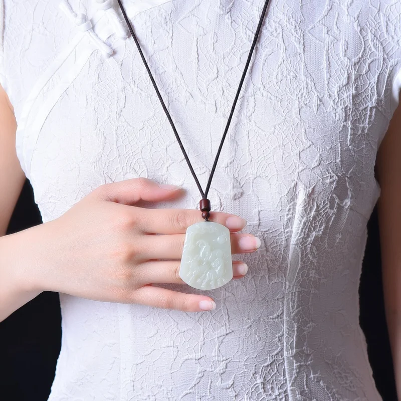 

Exquisite Hetian Jade Three Sheep Auspicious Pendant