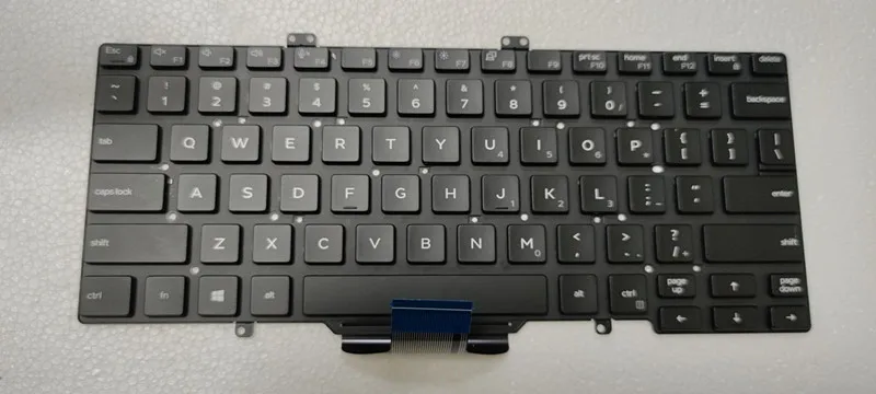 NEW for DELL Latitude 5400 5401 5410 5411 7400 7410 keyboard Backlit no pointer US