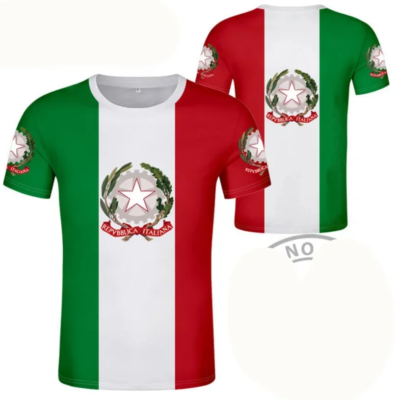 ITALY T Shirt Diy Free Custom Made Name Number Ita t-shirt Nation Flag It Italian Country Italia College Print Logo Text Clothes