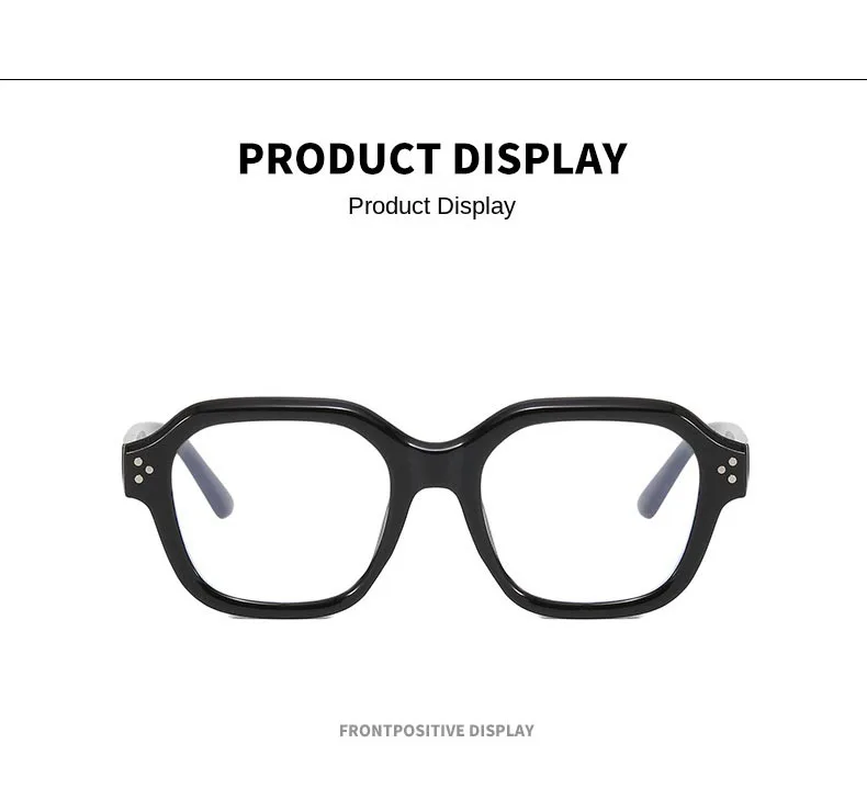 Unisex Retro Blaulichtfilter-Brille Computerbrille Modisches Anti-Blaulicht Quadratisches Brillengestell für Büro Damen Herren – Detail 7
