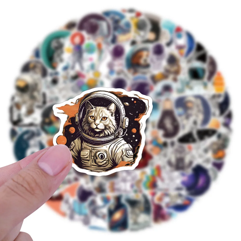 

10/55/110PCS New Space Astronaut Graffiti Stickers Cartoon Creative Decorative Pencil Case Laptop Water Cup Decal Kids Toy