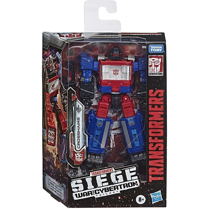 Hasbro Transformers Siege WFC-S49 Crosshairs 12Cm Deluxe Class Anime Original Action Figure Model Toy Birthday Gift Collection