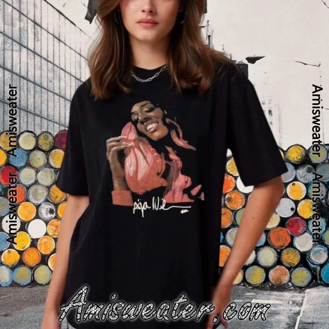 

A'ja Wilson Signature A'one Shoe T-shirt --- High-end Luxury Is for Both Men and Women Top Y2k