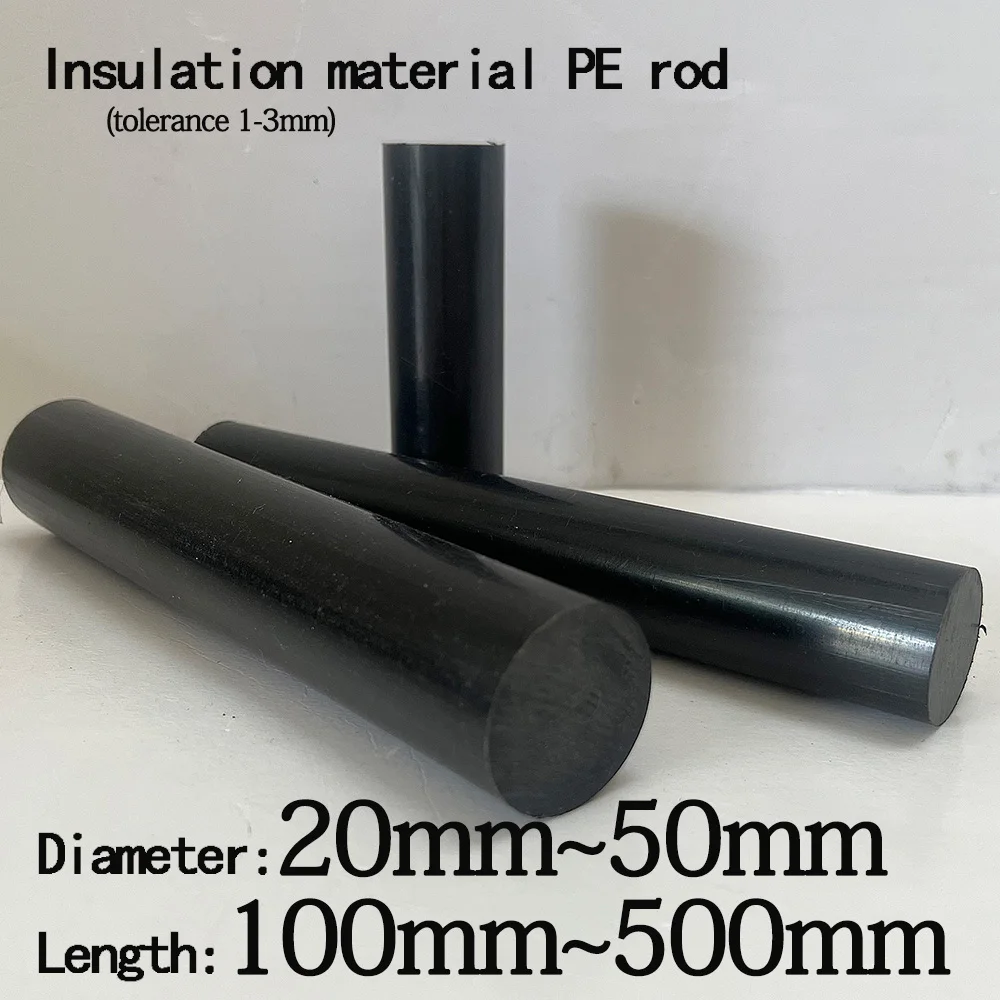 Insulation Material PE Rod Diameter: 20~50mm, Length: 100~500mm, Lathe, Milling Machine, CNC Precision Machining Material