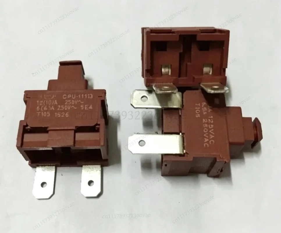 CPU‑1113 2‑Pin Lock Type Push Button Switch 6.5A 250VAC Self‑locking Power Button Switch
