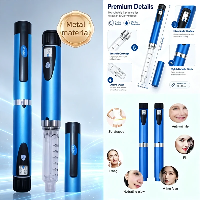Reusable Magic Pen Peptide V2 ,.Injector Multicolor Beauty Dosing Pen Professional Wrinkle Removal Beauty Injection Tool  _)(