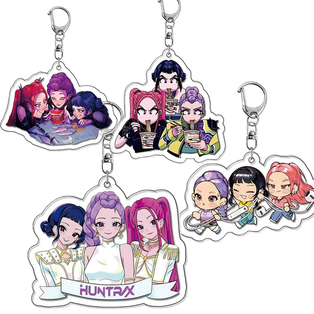 Аниме-«Охотники-на-демонов»-акриловый-брелок-6-см-k-pop-fans-подвески-для-рюкзака-аксессуары-декор-ПОДАРКИ-элегантный-и-милый-ключ