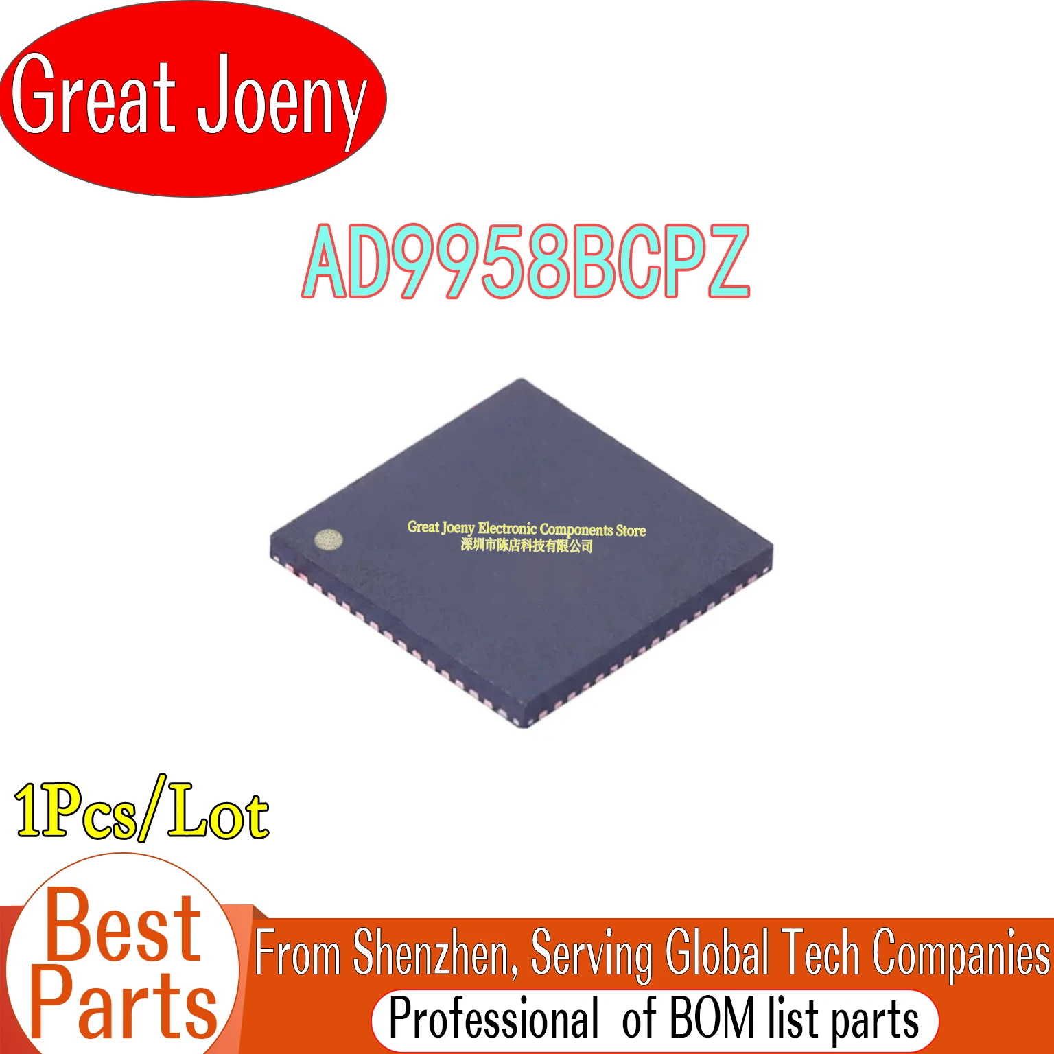 

100% New Original AD9958 AD9958BCPZ IC Chipset LFCSP-56